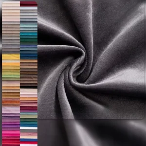 Factory 210g Polyester Dutch Velvet Cloth Luxurious Lisle Velvet Fabric for Furniture Plush Toys Drapes Crafts Sofa
