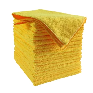 Factory 300gsm 30x30cm Warp kintted Towel Quick Drying Lint Free Non fading Durable Used for Car&Home Car Wash Microfiber Towel