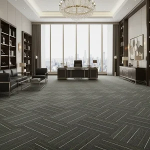 Factory 5050cm 100% PP Fireproof Carpet Tiles Non woven Thick Backing Heavy duty Modular Flooring for Home Hotel