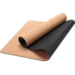 Factory 5mm Thick Natural Cork Yoga Mat Eco Friendly Non Slip Custom Printed Pilates Fitness Mat with Carrying Strap