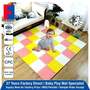 Factory 60x60cm EVA Puzzle Exercise Floor Interlocking Mat Non Slip Foam Patchwork Soft Floor Puzzle Play Mats