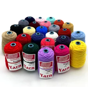 Factory 90 Colors Customize 8ply 100% Acrylic Yarn DIY Hand Knitting Gun Carpet Weaving Tufting Gun 2023yarn for Rug