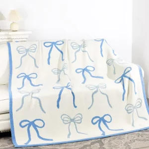 Factory Audit OEM ODM Customization Anti Pilling Non Toxic Adult 68*96 Knitted Throw Blankets