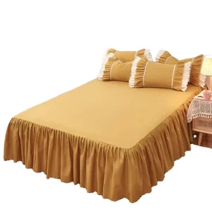 Factory Bed Skirts Modern Microfiber Ruffle Bedspread Bed Skirt Cover Set Bedding Bed Sheet Bedding Set