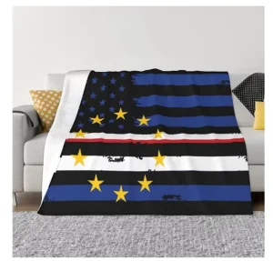 Factory Best Seller Flag of Cape Verde Fashion Flannel Sofa Blanket Household Siesta Blanket for All Seasons