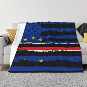 Factory Best Seller Flag of Cape Verde Fashion Flannel Sofa Blanket Household Siesta Blanket for All Seasons