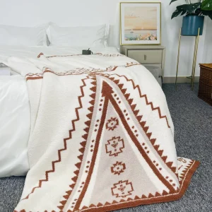 Factory Blanket Oeko tex Knitted Comforter Safety Blanket for Decoration