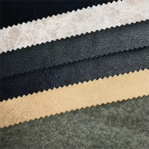Factory Bronzed Suede Bonded Velvet Like Fabric Soft Cotton Feel for Bags and Home Textiles Knitted Warp Style