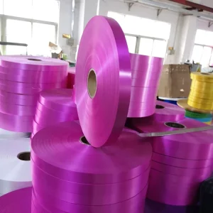 Factory Can Process Raw Materials Poly Ribbon Polypropylene PP Plastic Jumbo Ribbon Roll