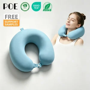 Factory Comfort Support Travel Pillow Quilted Memory Foam Washable for Airplanes Nursing Hotel Essential for Travel