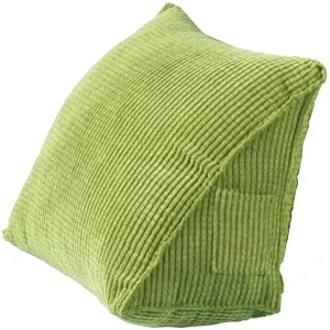 Factory Corduroy Triangle Reading Pillow Wedge Back Cushion Positioning Support Pillows for Office Home Bed Sofa Chair