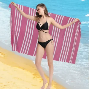 Factory Cotton Blend Turkish Beach Towels Summer Sunscreen Bath Towel Beach