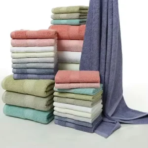 Factory Cotton Heavy-duty Luxury Towels Embroidered with Custom Logo Antimicrobial for Families and Hotels