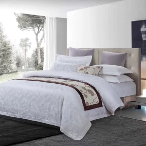 Factory Cotton Luxury Bedding Set Queen King Size 4pcs Embroidered Duvet Cover Pillowcase & Sheet Linen Set for Hotels