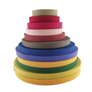 Factory Cotton Webbing Carry Handle Bag Strap Flat Heavy Weave Webbing for Cloth Tote Bag Pet Collar Outdoor Webbing