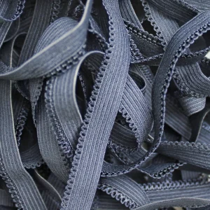 Factory Custom 1.2cm Crescent Edge Elastic Polyester Nylon Knitting Jacquard Webbing Underwear Bags Accessories Elastic