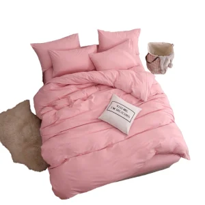 Factory Custom 100% Polyester Microfiber Bedding Set Yarn Dyed Duvet Cover & Colored Pillowcase Modern Woven Textile