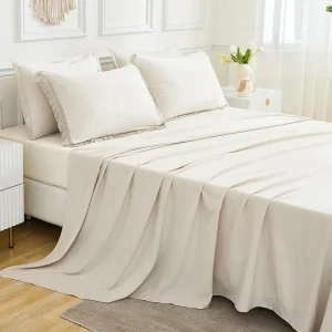Factory Custom 7 Piece Boho Bedding Comforter Set Tassel Trimmed Bed Linen Set with Private Label Support
