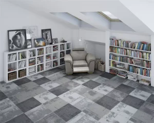 Factory Custom Arcade Carpet Tiles Multi level Loop Puzzle Carpet Tiles 50x50cm Modern Carpet Tiles