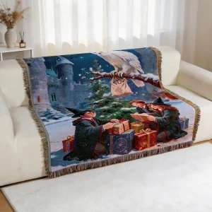 Factory Custom Design Art Woven Tapestry Blanket with Warp Jacquard Sofa Camping Throw Rug