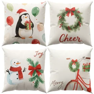 Factory Custom Design Festival Digital Printing Eco-Friendly 600TC Soft Custom Throw Pillow Cover Cushion Cover