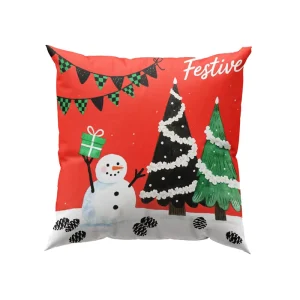 Factory Custom Design Printed Animal & Christmas Eco Friendly Anti Bacteria Sofa Throw Pillow with 100% Cotton Filling