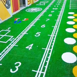 Factory Custom High Density Gym Carpet Flooring Mat Soft Plastic Folding Floor Mat Outdoor Gym Use 15mm Pile Height