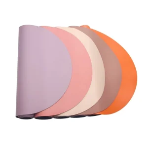 Factory Custom Logo Eco friendly 5mm Thickened Anti slip Oval PU Natural Rubber Yoga Mat 183cm Length 3.5kg Lightweight Folding