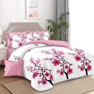 Factory Custom Luxury Bed Linen Twin Queen King Microfiber Printed Bedspread Quilt 6 Pcs Bedding Sheet Set for Bed Room