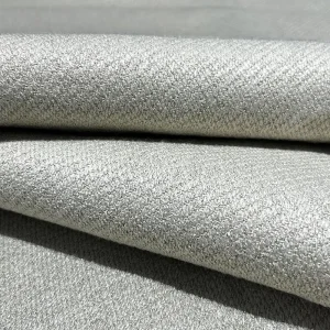Factory Custom Luxury Dimout Hotel Upholstery Curtain Fabric 2.8M Width 470g ㎡ 1316 G m Cashmere Feel Linen Style Blackout Woven