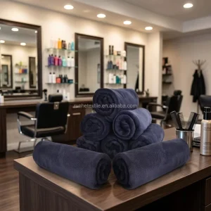 Factory Custom Microfiber Salon Towels Super Absorbent Hair Towels for Hair Salon Barber Spa Microfiber Hair Drying Towels