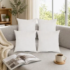 Factory Custom Polyester Indoor Decorative EURO Pillows Sofa Square Cushion Inner Throw Pillow Insert White 18 X 18 Inches
