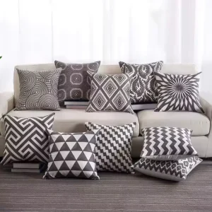 Factory Custom Polyester UV Resistant Waterproof Outdoor Cushions Pillows for Sofa Bed
