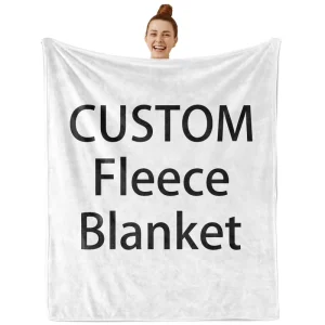 Factory Custom Printed 100% Polyester Fleece Blanket Bed Throw Drop Ship FBA POD 20 30pcs Boxes 280gsm