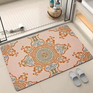 Factory Custom Size Bathroom Mats Water Absorbent Rug Anti slip Absorb Diatom Mud Floor Home Area Diatomite Bath Mat Carpet