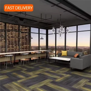 Factory Custom Supplier Non Slip 50x50cm Commercial Office Flooring Nylon Polypropylene Square Floor Carpet Tiles for Hotel Room