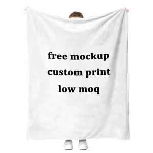 Factory Custom Ultra Soft Warm Cute Cartoon Bamboo Minky Sherpa Fleece Flannel Throw Blanket