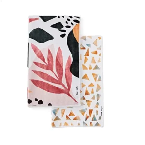 Factory Customization Microfiber Kitchen Waffle Towels Reusable Kitchen Cloth Quick-Dry Soft Absorbent Microfiber Tea Towel