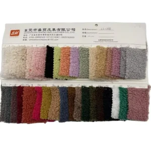 Factory Customization PU Imitation Wool Teddy Polar Fleece Fabric Wind Proof For Bag Sofa Customized Color