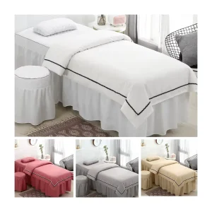 Factory Customize Classical Luxury Massage Table Bed Skirt Salon Massage Bed Skirt