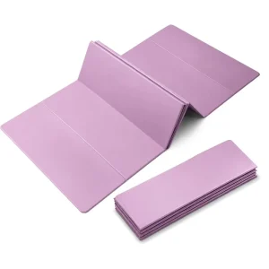 Factory Customize Durable Rectangle Eco friendly 6 8mm TPE Folding Yoga Mat Portable Anti Slip for Women Home Exercise Fitness