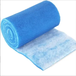 Factory Customized 100% Polyester Microfiber Fabric Dyed Blue and White G3 G4 Pre Air Filter Media Roll for Ventilation