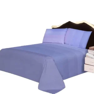 Factory Customized 4 Piece Duvet Set 100% Polyester Bedding with Plant Pattern Folded Design for Home & Hospital Use