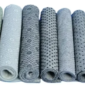 Factory Customized Breathable Eco Friendly Point Plastic Felt Carpet Tufting Backing Cloth Composite Drop Dot Anti Skid Rug Pad