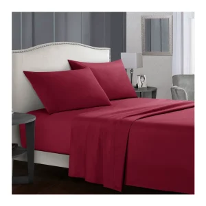 Factory Customized Color Size Cal King Size White Bedding Set Bed Sheet With Pillowcases
