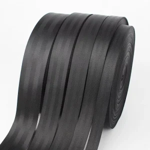 Factory Customized Web Band Four Twill 25 38 50 mm Polyester Webbing for Safety Belt Poly PES Car Safety Belt Seatbelt Webbing