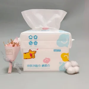 Factory Direct 100% Pure Cotton Facial Cleansing Disposable Towel XL Size 20x20cm Approved for Beauty Care Low MOQ Cotton Tissue