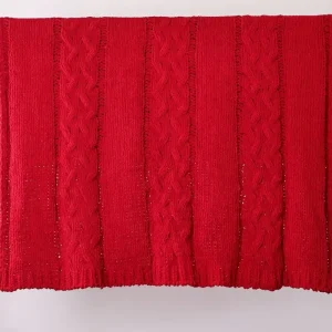 Factory Direct 50*70 Modern Solid Colors 100% Polyester Custom Designs Knitted Throw Blanket
