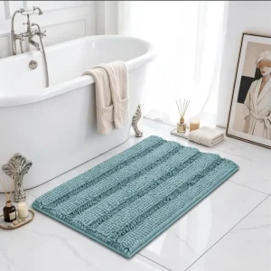 Factory Direct Area Rug Sets 3 Piece Chenille Bath Mat Set for Bathroom Shaggy