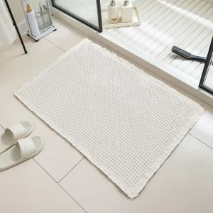 Factory Direct Banded Bathroom Bath Rug Mat 20 X 31 Inch Classic Bath Mat